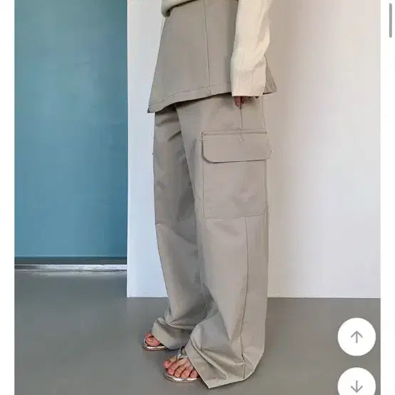 [BUNJANG] From Beginning Layered Wide Cargo Pants / 프롬비기닝 레이어드스커트팬츠 바온 와이드팬츠 카고팬츠 에프터먼데이