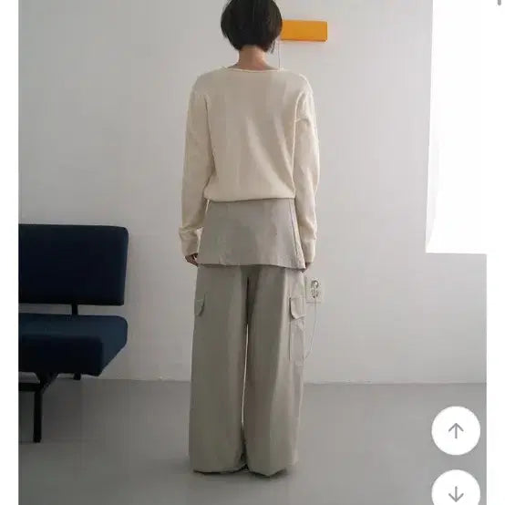 [BUNJANG] From Beginning Layered Wide Cargo Pants / 프롬비기닝 레이어드스커트팬츠 바온 와이드팬츠 카고팬츠 에프터먼데이