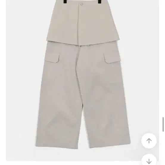 [BUNJANG] From Beginning Layered Wide Cargo Pants / 프롬비기닝 레이어드스커트팬츠 바온 와이드팬츠 카고팬츠 에프터먼데이