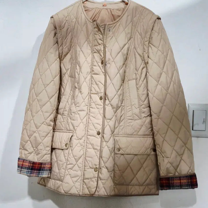 [BUNJANG] FRONTROW Quilted Jacket Beige / 프론트로우 FRONTROW    퀼팅 자켓 베이지