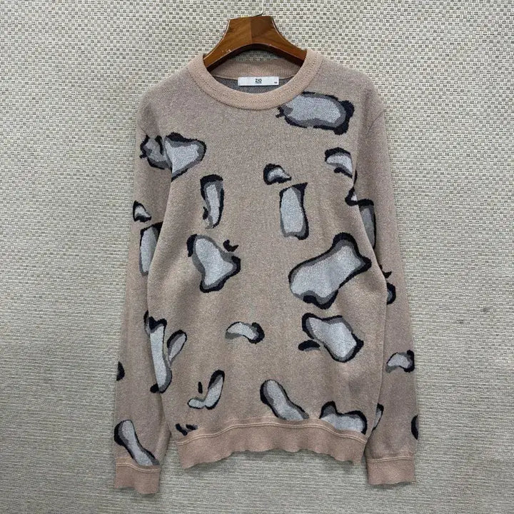 [BUNJANG] Ziozia Casual Multi-Pattern Knit / 지오송지오 캐주얼 멀티패턴 니트 100 M11176