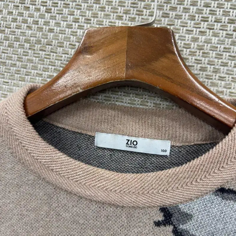 [BUNJANG] Ziozia Casual Multi-Pattern Knit / 지오송지오 캐주얼 멀티패턴 니트 100 M11176