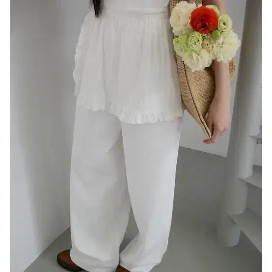 [BUNJANG] From Beginning Wide Overalls Pants Vintage Style / 프롬비기닝 와이드오버롤팬츠 멜빵바지 와이드팬츠 레이어드 모리걸 빈티지