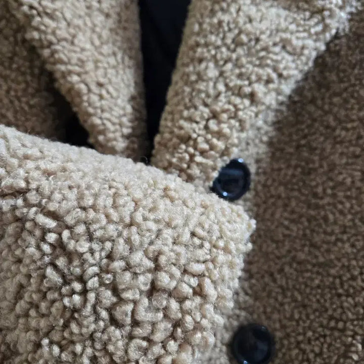 [BUNJANG] ZARA Teddy Bear Brown Short Coat M / 자라 테디베어 브라운 숏 코트 M