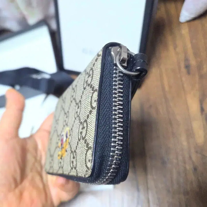 [BUNJANG] Gucci GG Supreme Tiger Bi-fold Wallet Full Set / 구찌 GG수프림 타이거 반지갑 풀세트