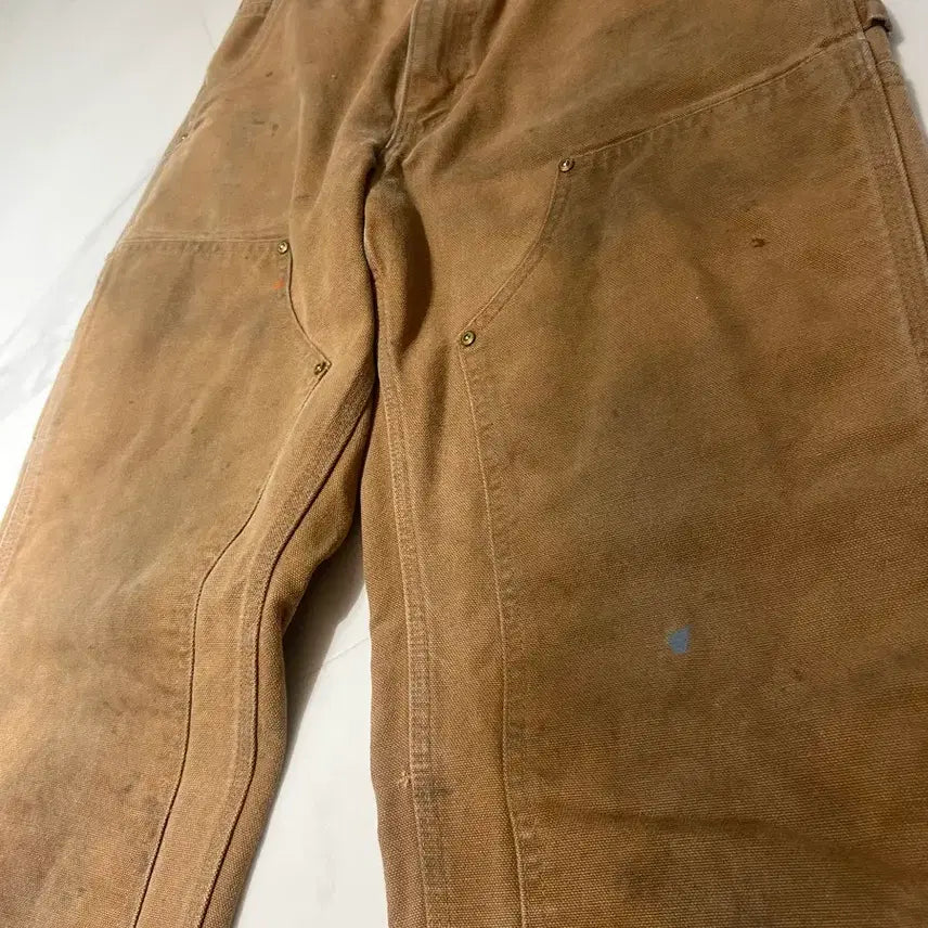 [BUNJANG] Carhartt Double Knee Duck Canvas Pants / 미제 칼하트 더블니 덕캔버스 브라운 30