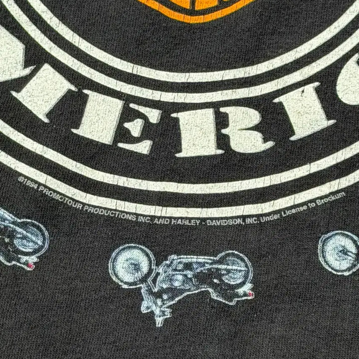 [BUNJANG] Rolling Stones Harley Davidson Vintage Long Sleeve Shirt / 빈티지 90s 롤링스톤즈x할리데이비슨 롱슬리브