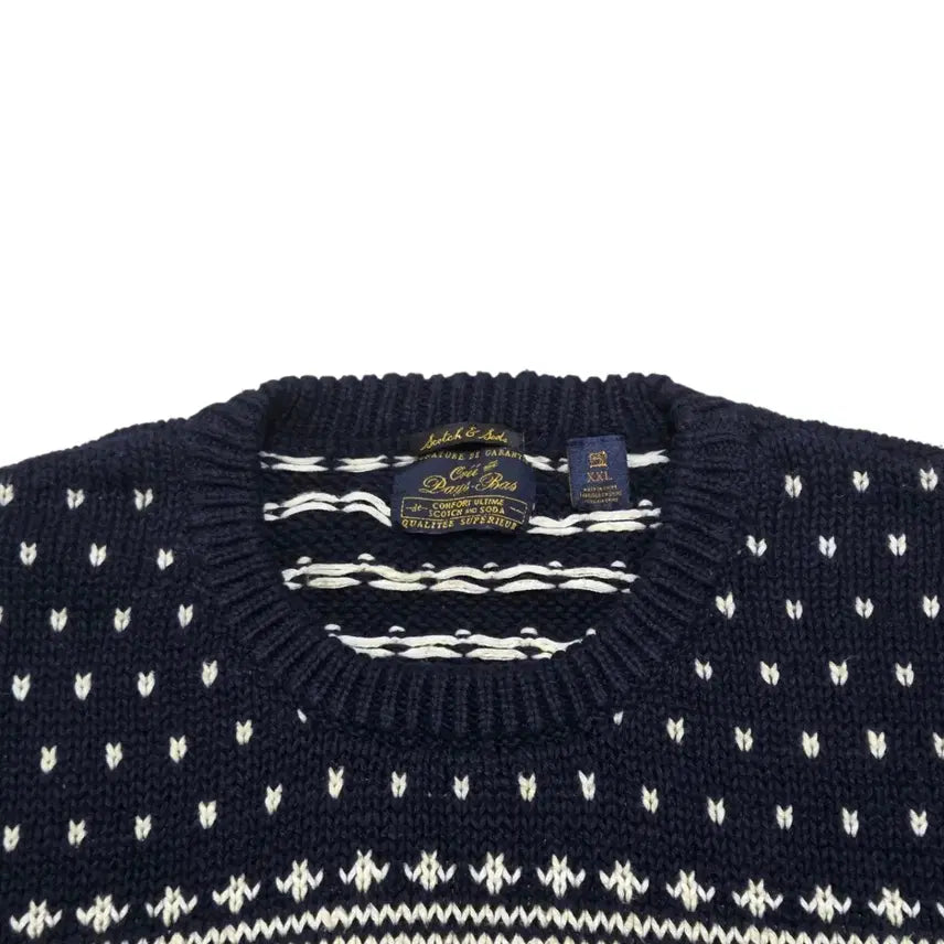 [BUNJANG] Scotch &amp; Soda XXL Nordic Pattern Vintage Knit / 스카치앤소다 XXL 노르딕 패턴 빈티지 니트