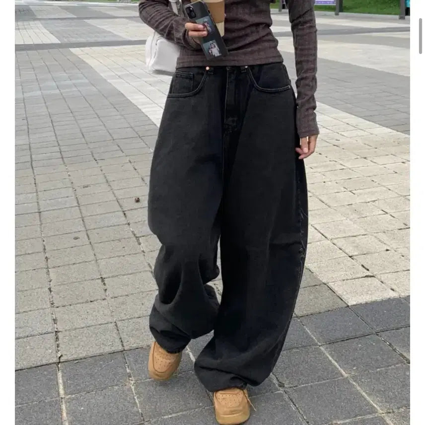 [BUNJANG] ANTIZ Black Denim Pants / 4.85>3.2 앤티즈 블랙 데님 팬츠