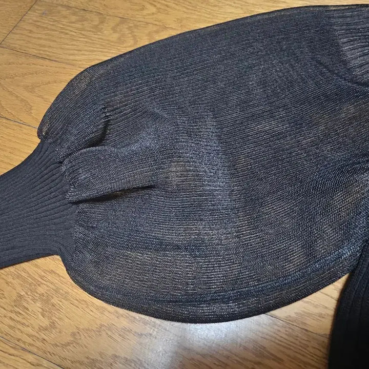 [BUNJANG] TIME See-Through Block Knit Cardigan / (새상품) 타임 시스루 블록니트가디건