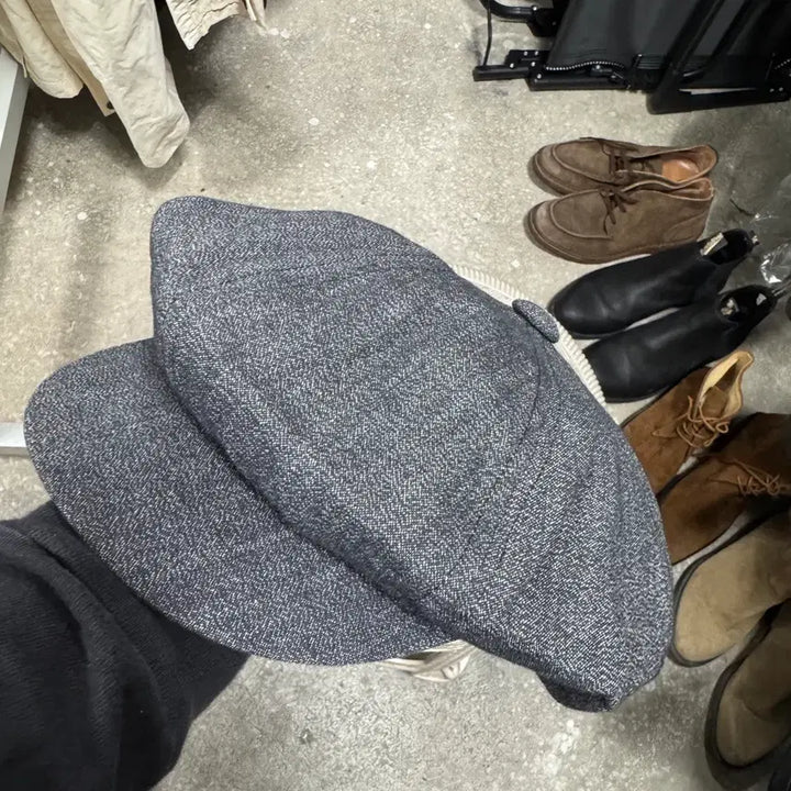 [BUNJANG] Mr. Fatman Linen Gasket Cap Hat (L) / 미스터팻맨 린넨 가스켓 캡 모자 L사이즈