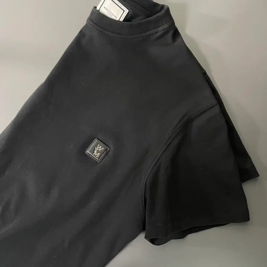 [BUNJANG] Wooyoungmi Black Drawstring Short Sleeve T-shirt / [48] 우영미 우영미 블랙 드로우스트링 반팔 티셔츠