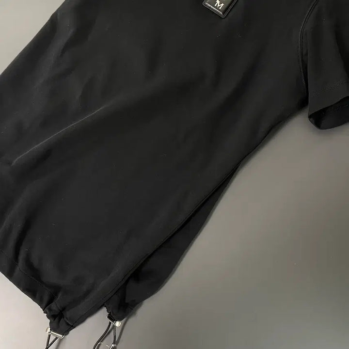 [BUNJANG] Wooyoungmi Black Drawstring Short Sleeve T-shirt / [48] 우영미 우영미 블랙 드로우스트링 반팔 티셔츠