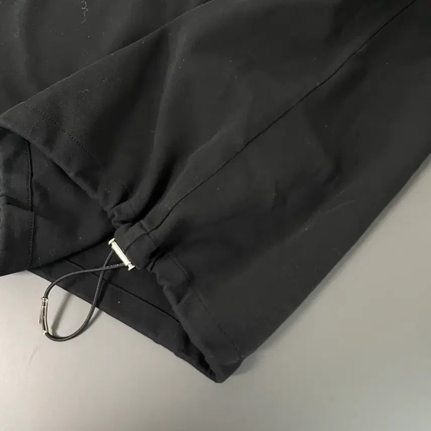 [BUNJANG] Wooyoungmi Black Drawstring Short Sleeve T-shirt / [48] 우영미 우영미 블랙 드로우스트링 반팔 티셔츠