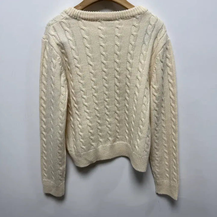 [BUNJANG] Elle Cable Knit Sweater L / (246) 엘르 꽈배기 니트