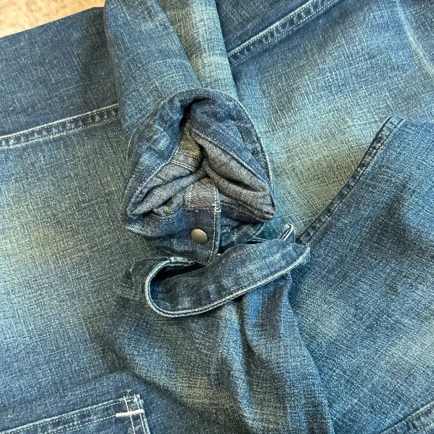 [BUNJANG] RRL Linen Denim Engineer Jacket / [L] RRL (더블알엘) 엔지니어 면 린넨 데님 자켓