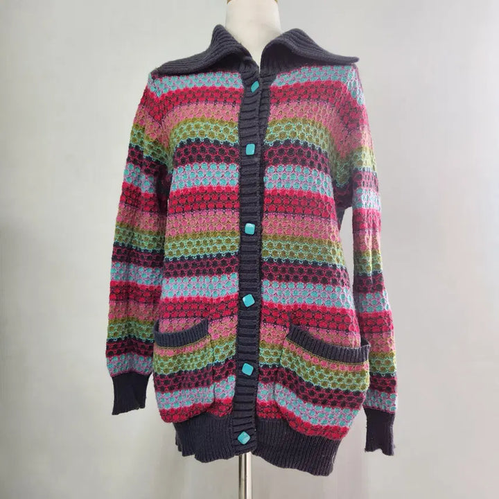 [BUNJANG] OILILY Ethnic Pattern Knit Cardigan / OILILY 에스닉 패턴 니트 가디건 S
