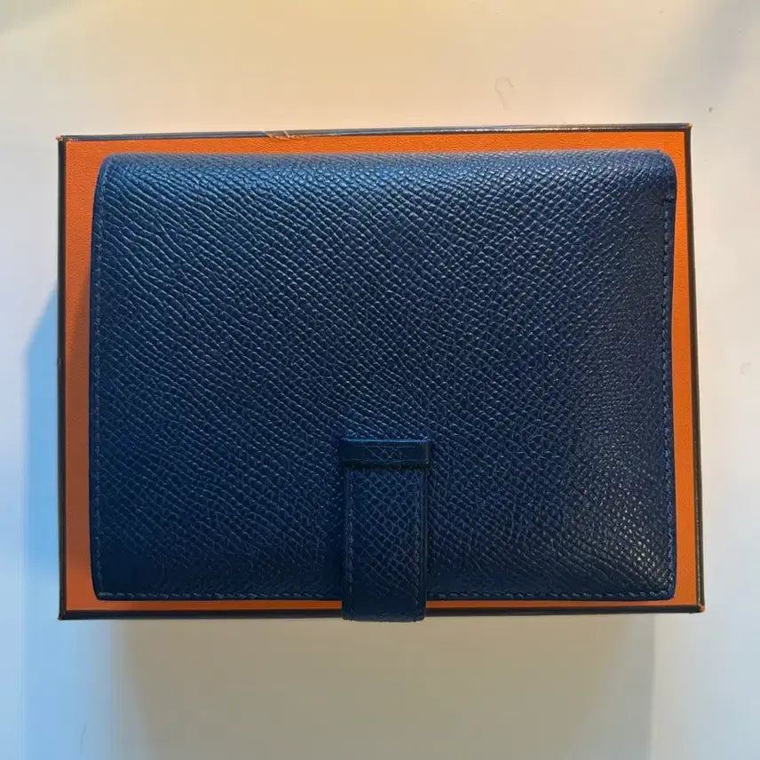 [BUNJANG] Hermes Bearn Compact Wallet Navy / 정품*에르메스 베안 콤팩트 반지갑 네이비