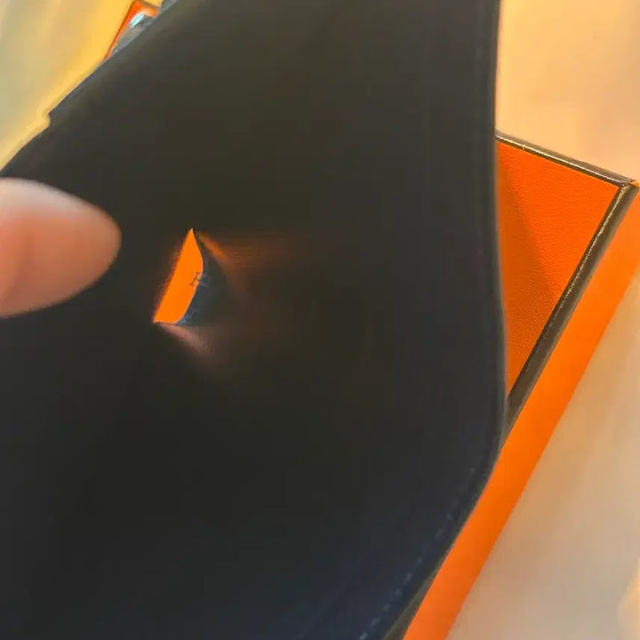 [BUNJANG] Hermes Bearn Compact Wallet Navy / 정품*에르메스 베안 콤팩트 반지갑 네이비