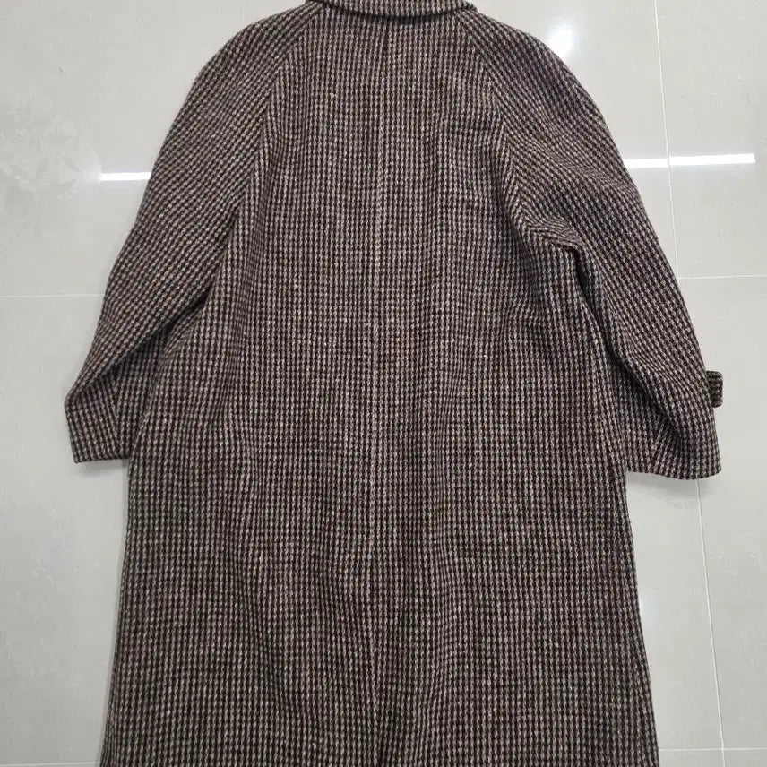 [BUNJANG] Aquascutum Scottish Tweed Houndstooth Pattern Single Coat / 아쿠아스큐텀 스코티시 트위드 코트