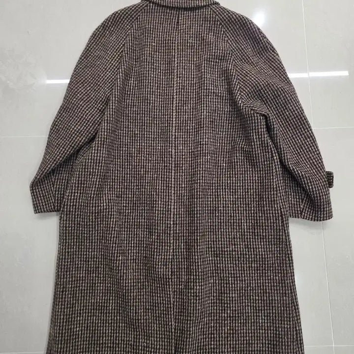 [BUNJANG] Aquascutum Scottish Tweed Houndstooth Pattern Single Coat / 아쿠아스큐텀 스코티시 트위드 코트