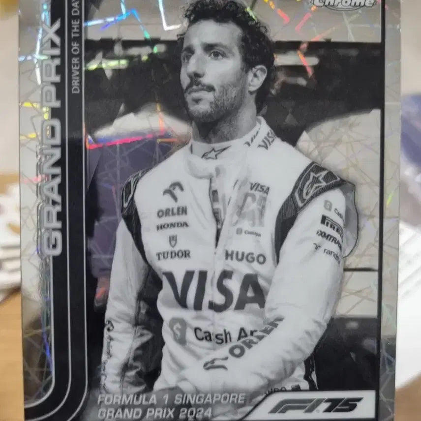 [BUNJANG] Topps Chrome Daniel Ricciardo Laser Card / 2025 F1 탑스 크롬 다니엘 리카르도 레이저 카드