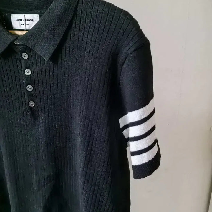 [BUNJANG] Thom Browne Black T-Shirt / [3xl] 톰브라운 블랙 반팔 티셔츠 4바 재고정리