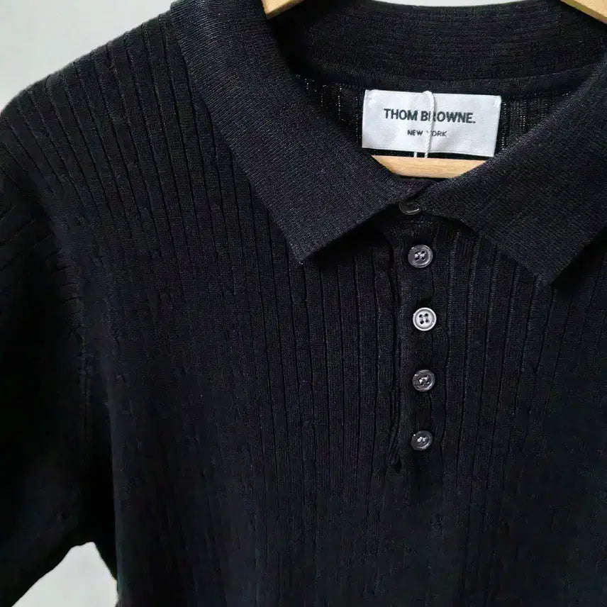 [BUNJANG] Thom Browne Black T-Shirt / 국내배송[3xl] 톰브라운 블랙 반팔 티셔츠 4바 재고정리