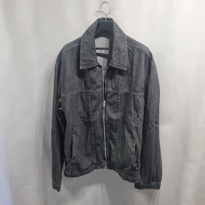 [BUNJANG] LAFUDGE STORE Black Denim Zip-Up Jacket M / 블랙 데님 집업 자켓
