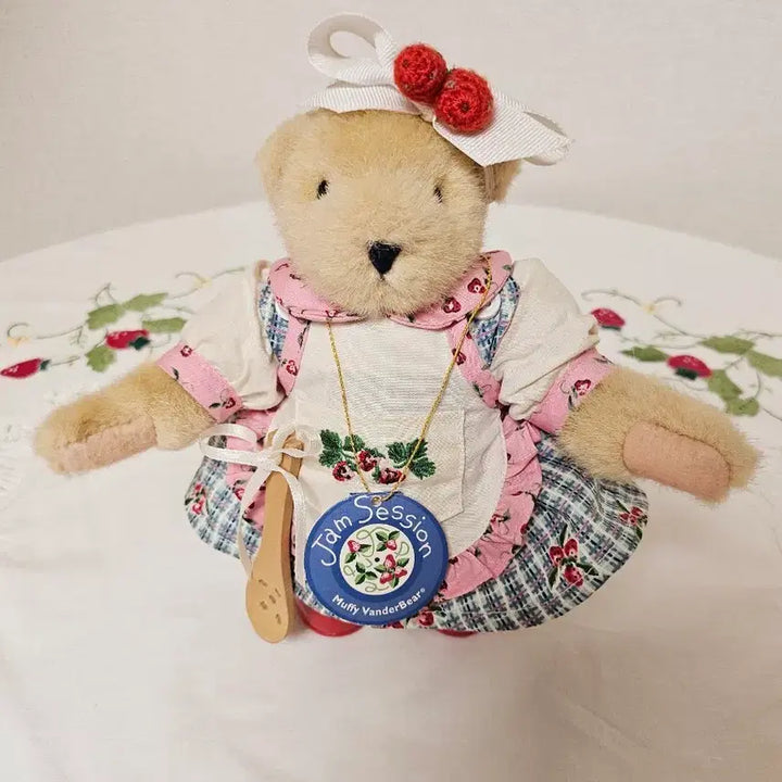 [BUNJANG] Vintage Murphie Bear Jam Session Strawberry Edition Teddy Bear / 빈티지 머피베어 인형 딸기 잼세션 테디베어