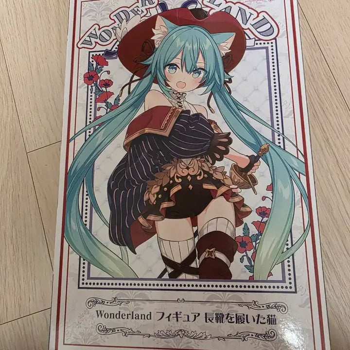 [BUNJANG] Hatsune Miku Wonderland Cat in Boots Figure / (미개봉 정품) 하츠네 미쿠 원더랜드 장화신은 고양이 피규어