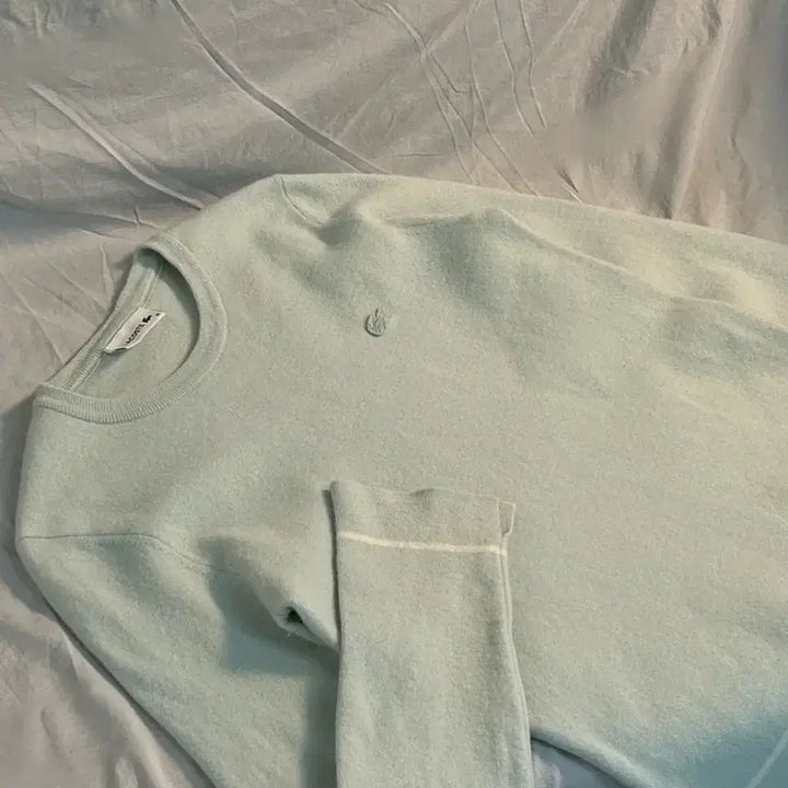 [BUNJANG] Lacoste Mint Basic Crew Neck Knit / 라코스테 민트 베이직 크루넥 니트