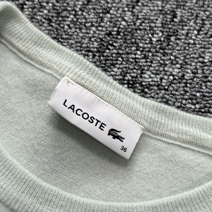 [BUNJANG] Lacoste Mint Basic Crew Neck Knit / 라코스테 민트 베이직 크루넥 니트