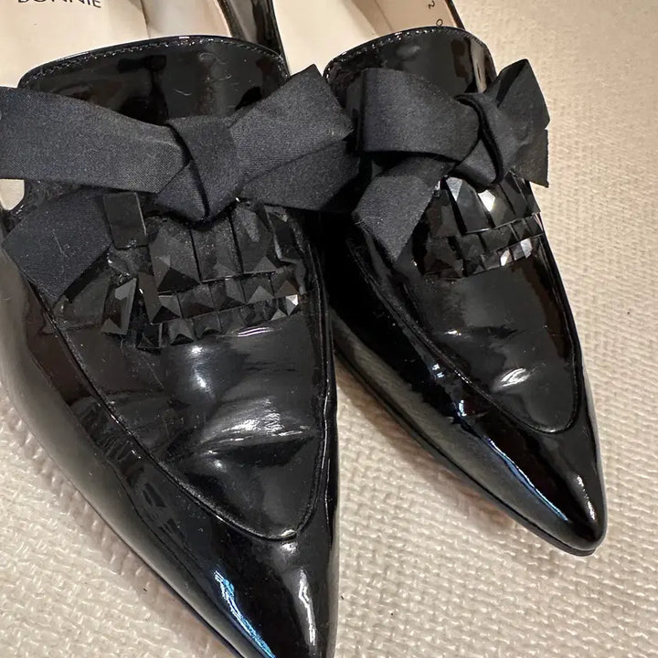 [BUNJANG] Suecomma Bonnie Ribbon Loafers / [슈콤마보니]리본 로퍼 380사이즈
