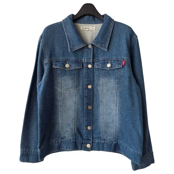 [BUNJANG] Denim Collar Jacket / 55-77)데님 카라 자켓