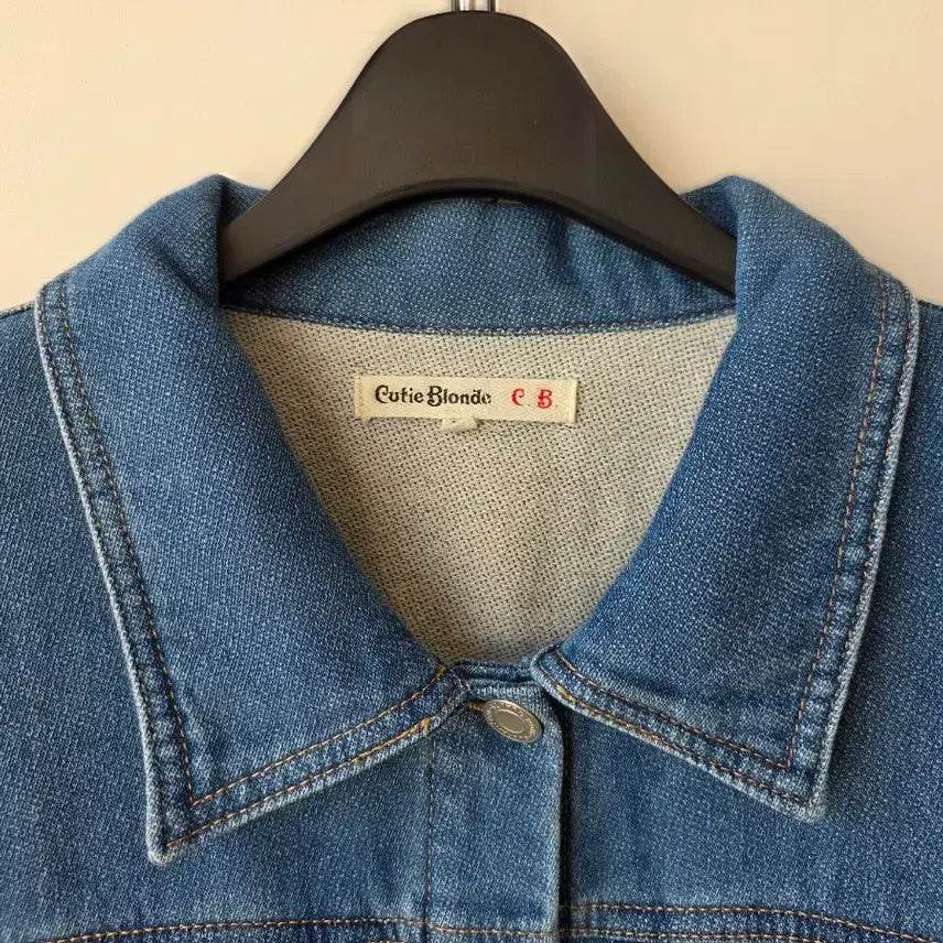 [BUNJANG] Denim Collar Jacket / 55-77)데님 카라 자켓