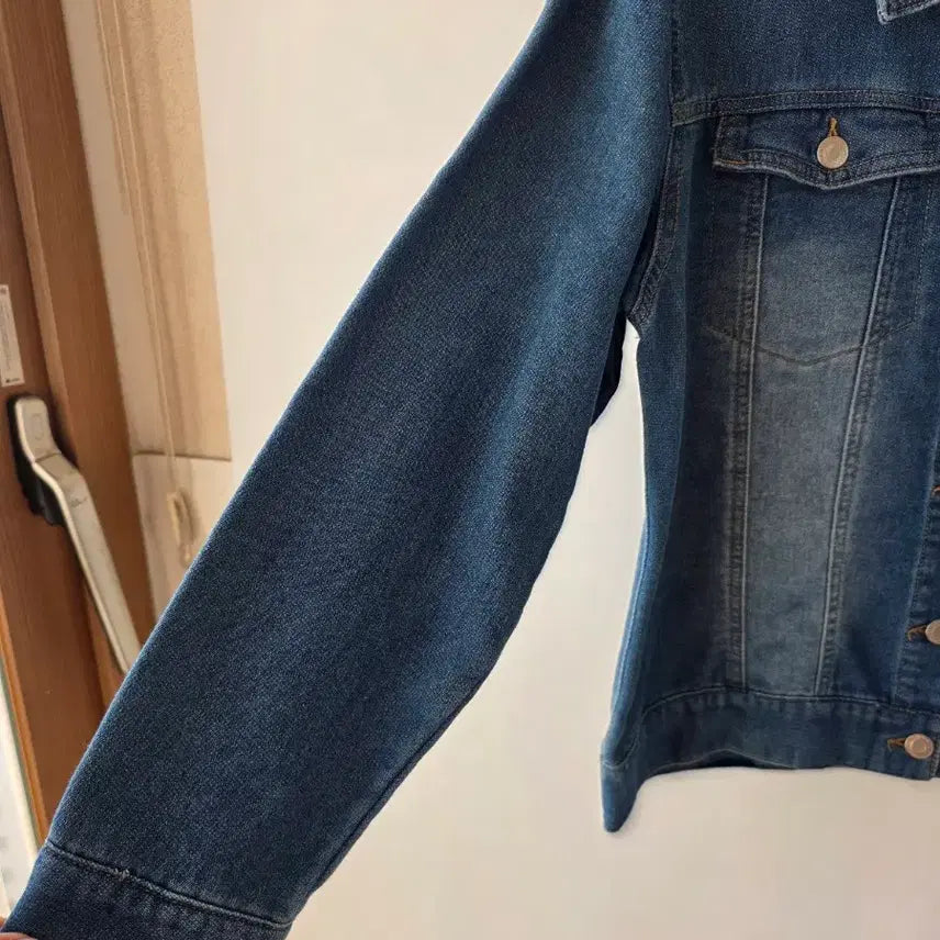 [BUNJANG] Denim Collar Jacket / 55-77)데님 카라 자켓