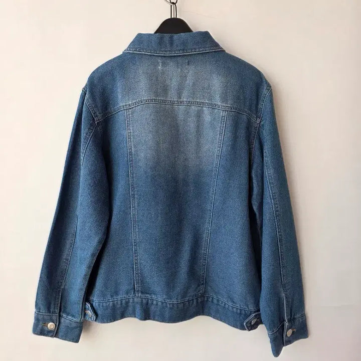 [BUNJANG] Denim Collar Jacket / 55-77)데님 카라 자켓