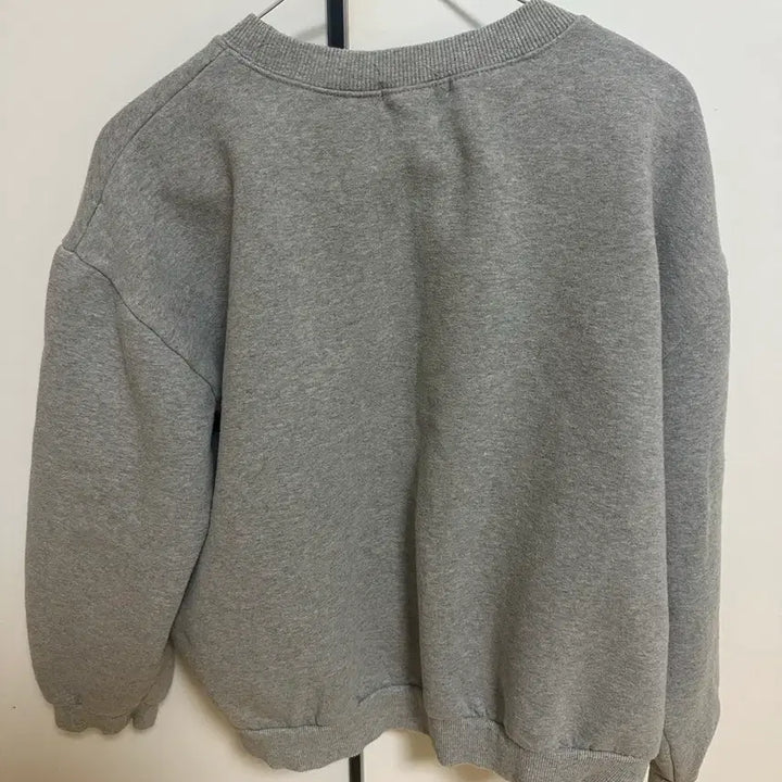 [BUNJANG] Dejou Gray Fleece Lined Loose Fit Sweatshirt / Dejou 회색맨투맨 무지맨투맨 루즈핏맨투맨 기모맨투맨