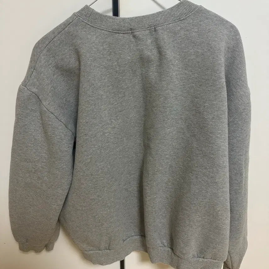 [BUNJANG] Dejou Gray Fleece Lined Loose Fit Sweatshirt / Dejou 회색맨투맨 무지맨투맨 루즈핏맨투맨 기모맨투맨