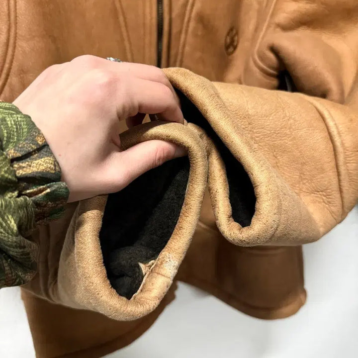 [BUNJANG] Iceberg Suede Shearling Jacket / 90s 이태리 아이스 버그 Iceberg 양가죽 스웨이드 무스탕 자켓