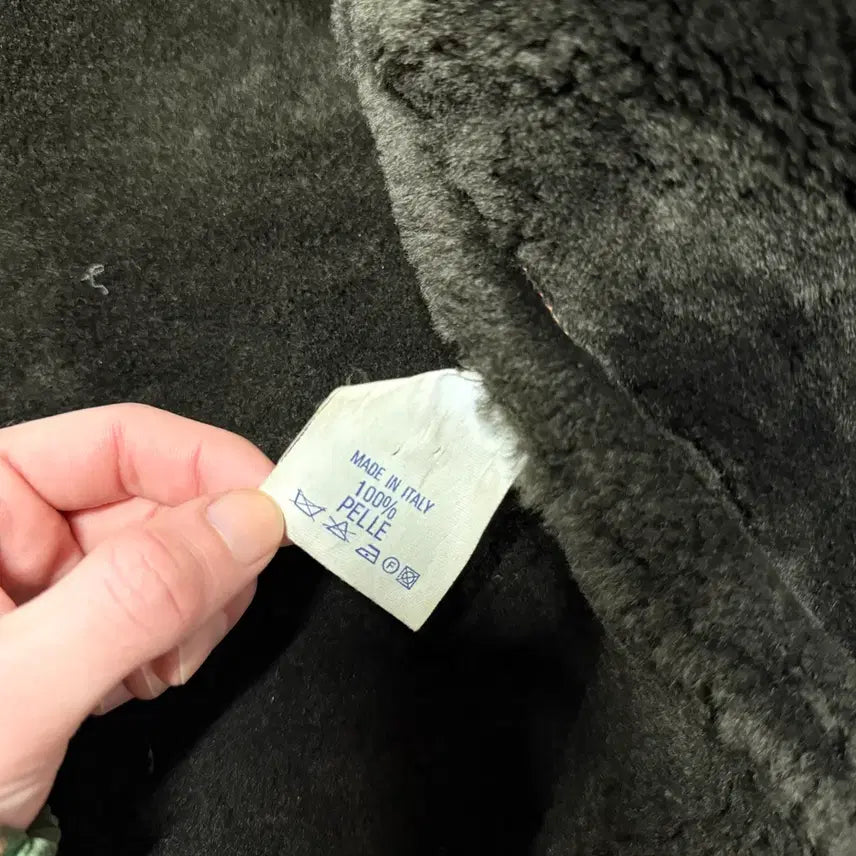 [BUNJANG] Iceberg Suede Shearling Jacket / 90s 이태리 아이스 버그 Iceberg 양가죽 스웨이드 무스탕 자켓