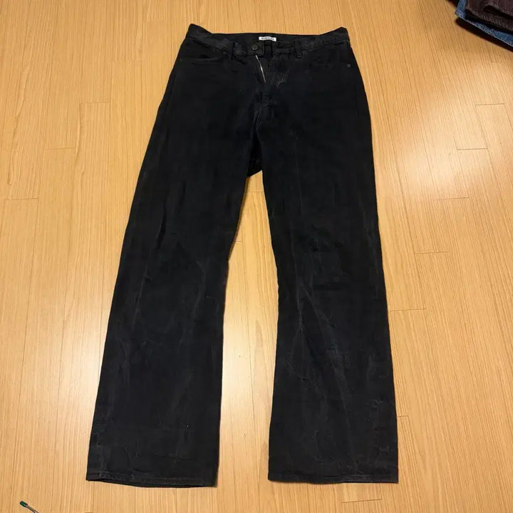 [BUNJANG] Auralee Faded Light Denim Black / [3] 오라리 페이디드 라이트 데님 블랙