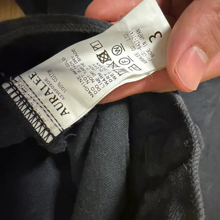 [BUNJANG] Auralee Faded Light Denim Black / [3] 오라리 페이디드 라이트 데님 블랙