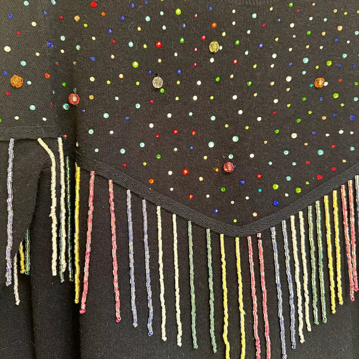 [BUNJANG] ZARA Beaded Fringe Sweater / [ZARA]자라 비즈 프린지 스웨터