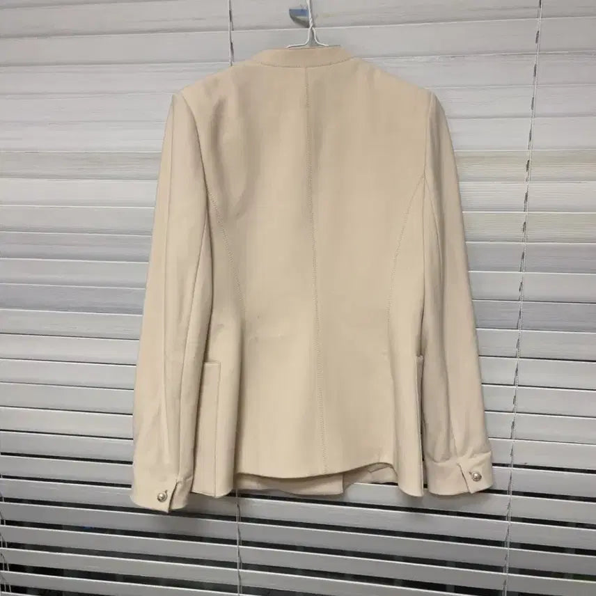 [BUNJANG] OBZEE Ivory No Collar Jacket / 한섬 OBZEE 오브제아카이브 아이보리 노카라 자켓