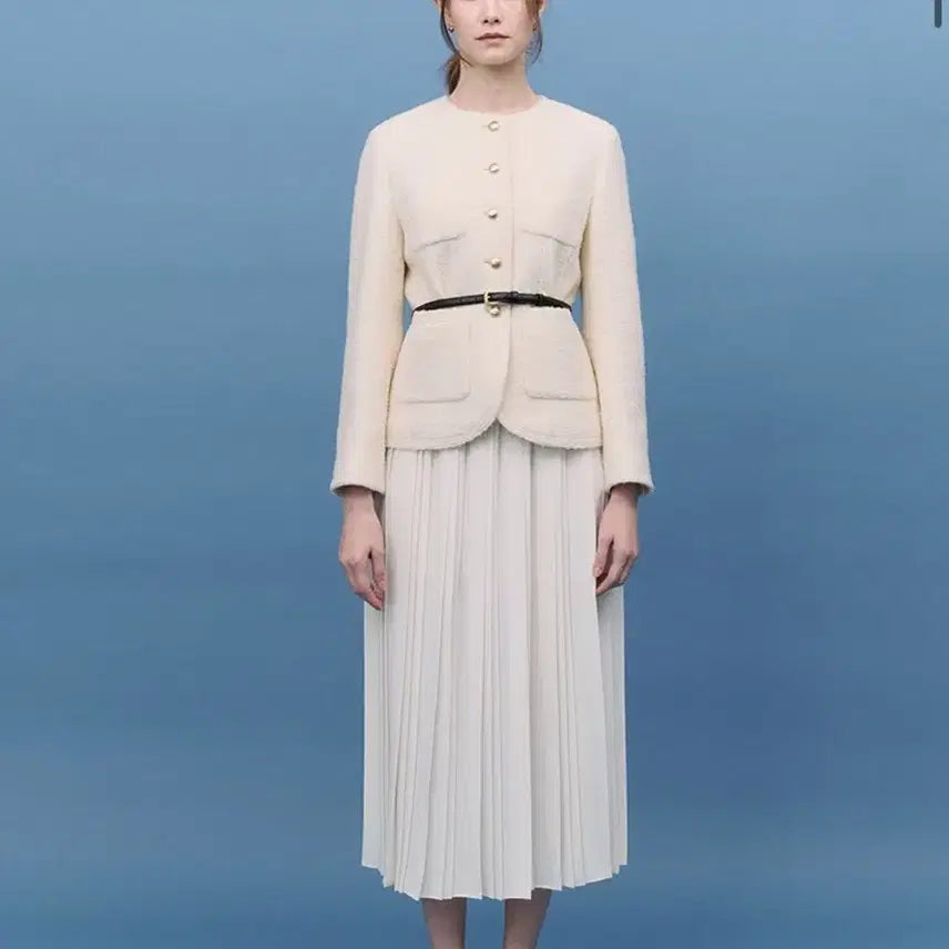 [BUNJANG] Frontrow Boucle Tweed Jacket / [프론트로우] 부클 라운드 Tweed Jacket