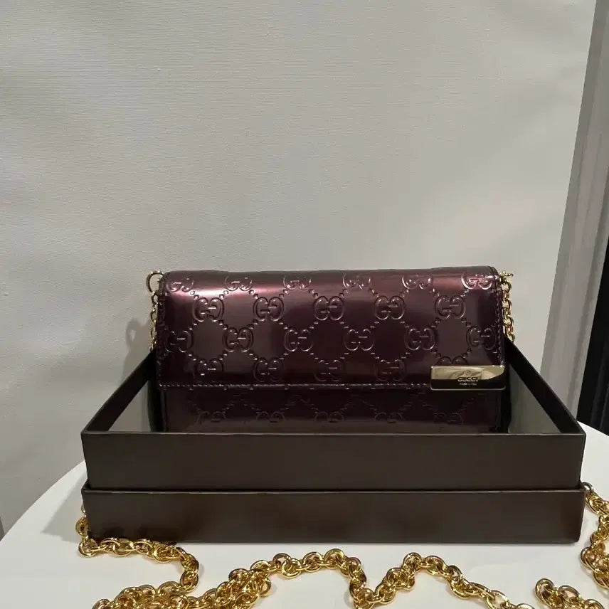 [BUNJANG] Gucci GG Chain Wallet / 구찌 GG  장지갑 체인백