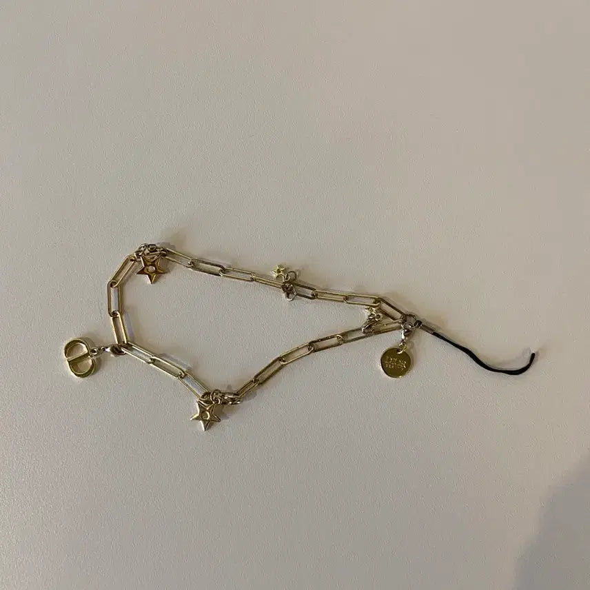 [BUNJANG] Dior CD Logo Gold Chain Phone Strap Bag Charm / 디올 별 CD 로고 골드 체인 휴대폰고리 가방키링