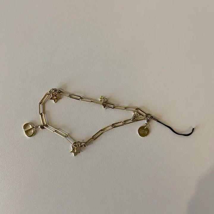 [BUNJANG] Dior CD Logo Gold Chain Phone Strap Bag Charm / 디올 별 CD 로고 골드 체인 휴대폰고리 가방키링